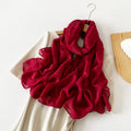 Gorgeous red color breathable long hijab / orna