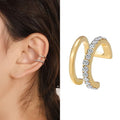 Imported No Piercing Ear Buckle Golden Color Earrings for Women ( Single Piece)
