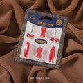 Foreign Trade Imported Simple Plastic Red Safety Pin suit Cap Needle Silk Scarf Clip Neck Clip Headscarf Needle Pearl Clip Scarf Clip