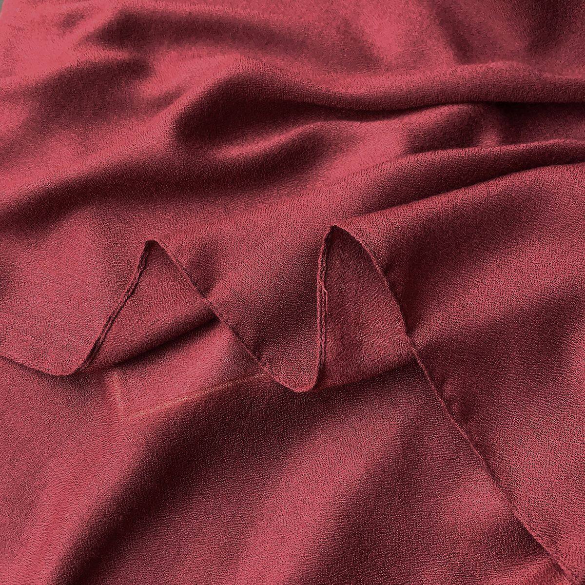 Stunning Maroon Color Long Soft Summer Friendly Imported Hijab / Orna