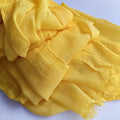 Lovely Fresh Yellow Color Imported Super Soft Breathable Long Rayon Cotton Hijab / Orna