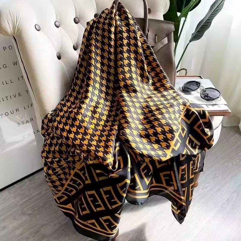 Elegant printed imported silk scarf / hijab
