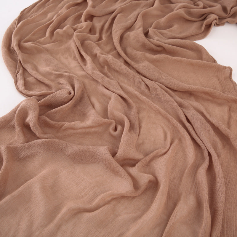 Lovely Rosy Nude Color Super Soft Big Size Imported Rayon Cotton Hijab / Orna