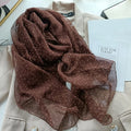 Stunning coffee color georgette scarf