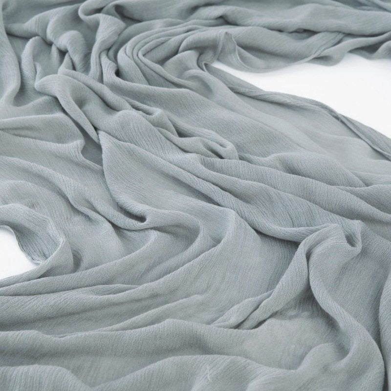 Sophisticated misty mint color big size super soft rayon cotton hijab / orna