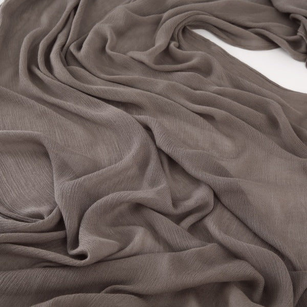 Beautiful Ash Brown Color Super Soft Big Size Imported Rayon Cotton Hijab / Orna