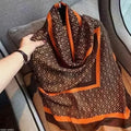 Imported classy brown printed soft viscose hijab / orna