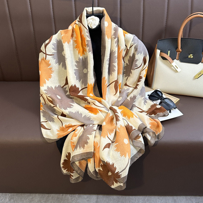 Beautiful Orange Color Imported  Viscose Hijab / Orna