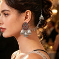 Classy Maroon Color Bohemian Style Exotic Wind Chime Imported
Rhinestone-Encrusted Beaded Tassel Earrings for Women