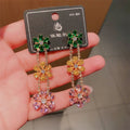 Colorful Rhinestone Crystal Earrings