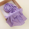 Elegant light purple color breathable chiffon imported  hijab