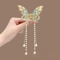 Colorful butterfly claw clip