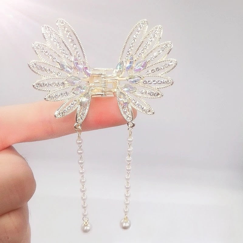 Exquisite white color claw clip