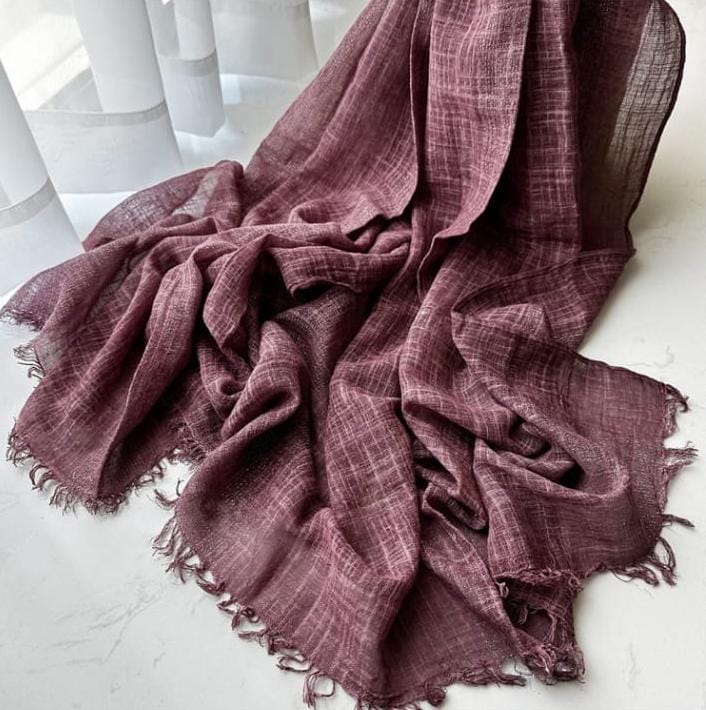 Beautiful Dusty Rose Summer Friendly Big Size Imported Cotton Hijab / Orna
