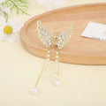 Exquisite pearl tassel claw clip