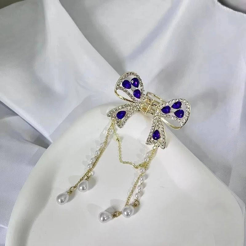 Purple color claw clip