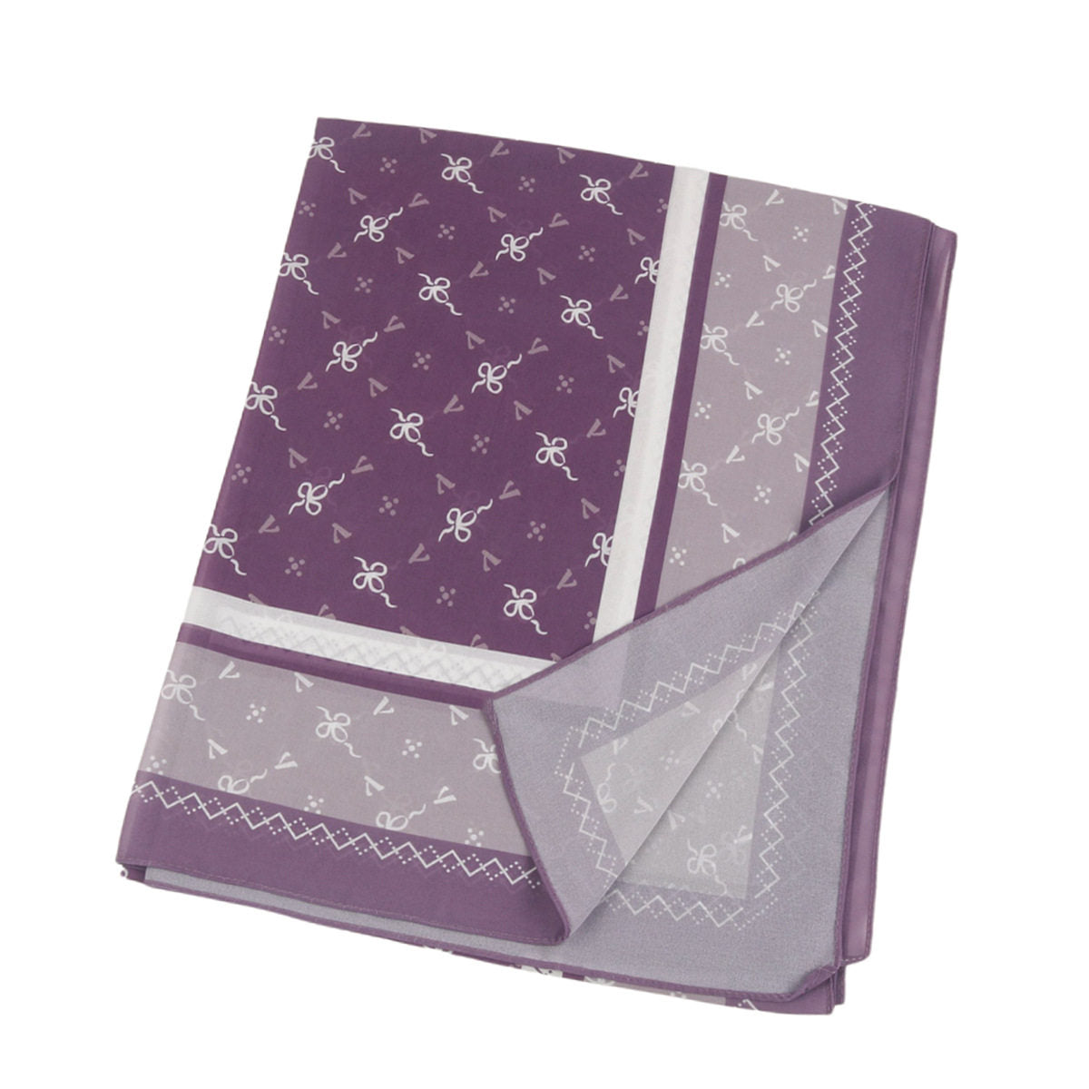 Beautiful Plum Color Imported High-grade Printed Chiffon Malaysia Long Hijab / Orna