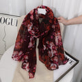 Gorgeous Burgundy Color Imported Skin-friendly Long Hijab / Orna