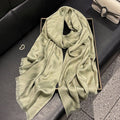 Lovely Matcha Green Imported Shiny Party Hijab / Orna