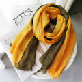Imported yellow green colour soft cotton hijab / orna