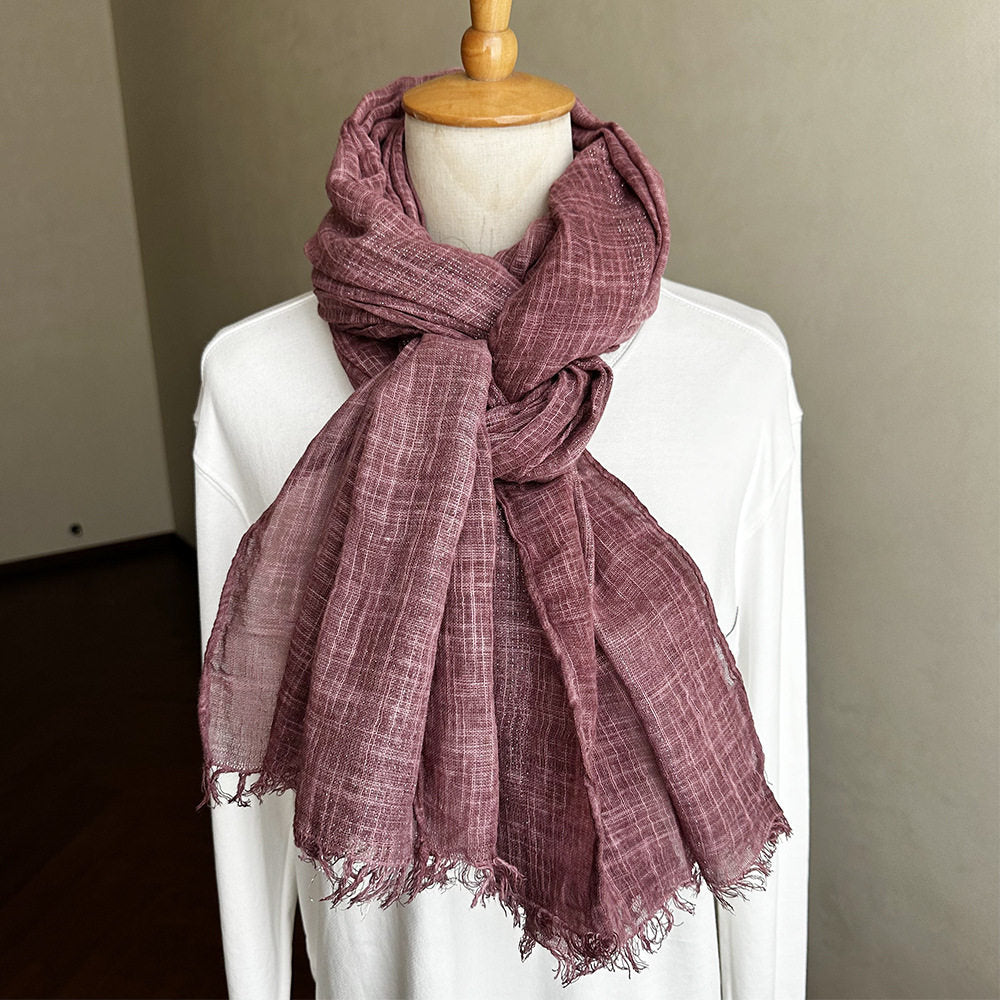 Beautiful Dusty Rose Summer Friendly Big Size Imported Cotton Hijab / Orna
