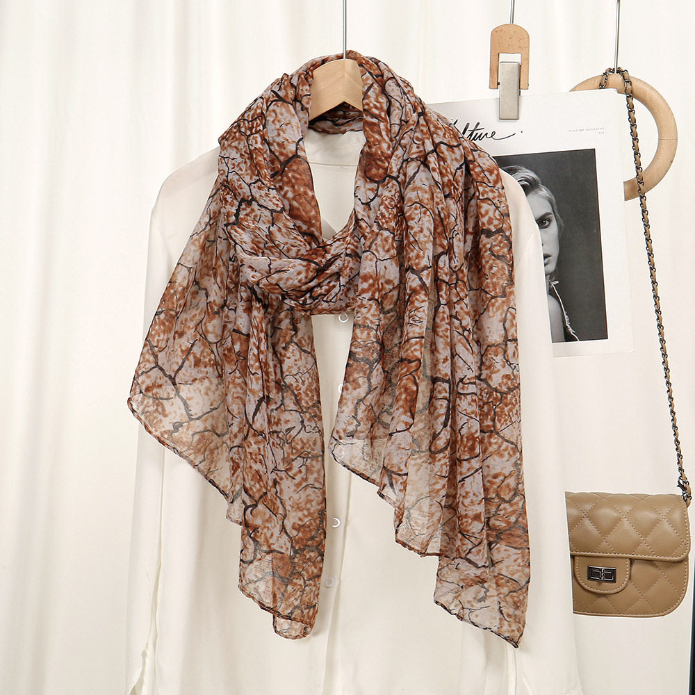 Elegant Coffee Color Soft Long Hijab