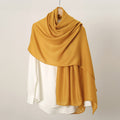 Beautiful Turmeric Color Long Cotton Hijab / Orna
