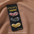 New Cover Needle Printing Oval Hollow Love Bow Imported Safety Pin Retail Fixed Scarf Needle Three Pack
Material: Plastic
