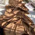 Chocolate Color Crinkle Long Chiffon Hijab / Orna