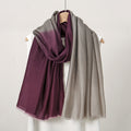 Purple color bali yarn long hijab / orna