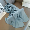 Elegant teal green colour breathable imported scarf