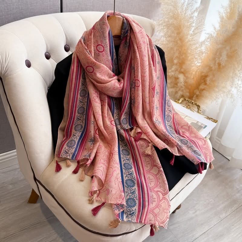 Beautiful pink colour soft long Summer-friendly Imported hijab / orna