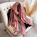 Beautiful pink colour soft long Summer-friendly Imported hijab / orna