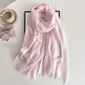 Lovely Baby Pink Imported Super Soft Big Size Summer Friendly Cotton Hijab / Orna