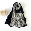 Classy Black Color Literary Retro Gradient Rayon Cotton Imported Hijab / Orna