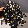 Classy black color polka dot printed cotton hijab / orna