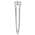 Silver color non piercing tassel earrings (single piece)