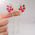 Beautiful red color claw clip