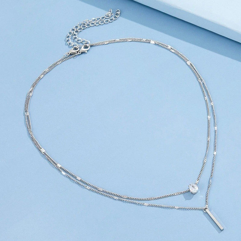 Elegant double layer neckpiece