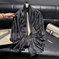 Elegant Black Shiny Imported Party Hijab / Orna