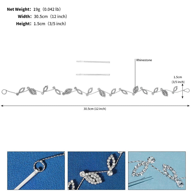 Stylish bridal floral headpiece