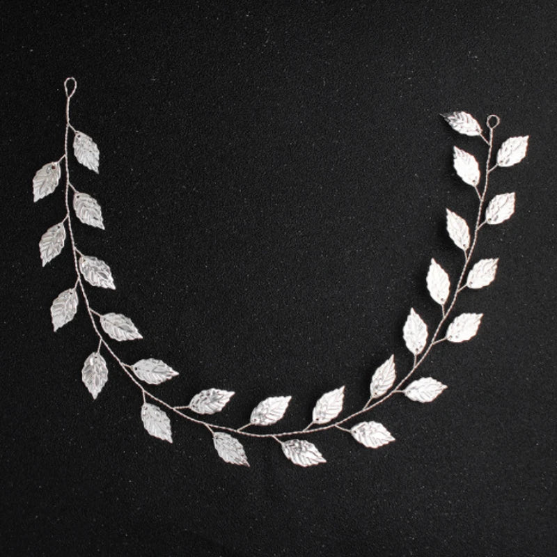 Classy white pearl headband