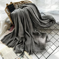 Elegant gray color soft cotton hijab