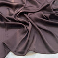 Elegant Coffee Color Long Crinkle Chiffon Hijab / Orna