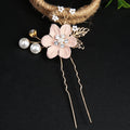 Pink colour floral headband