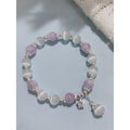 Stunning Cat's Eye Purple Beaded Bracelet