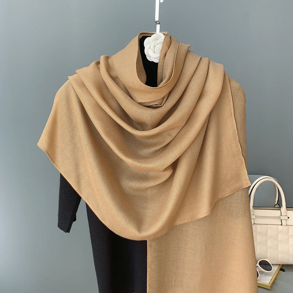 Fashionable Camel Color Long Soft Summer Friendly Imported Hijab / Orna