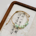 Stunning Mint Green Colour Jingdezhen Ceramic High-End Sense Adjustable Imported Bracelet
