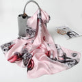 Pink colour soft silk hijab / orna