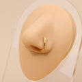 Pretty Crystal Studded U-shaped Non Piercing Copper Plated Imported Nose Ring / Nose Pin